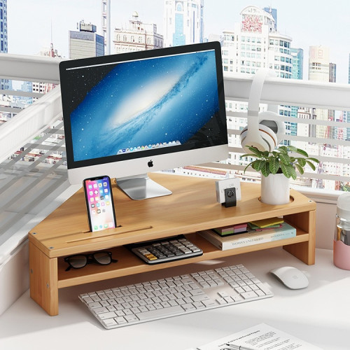 三角電腦增高架顯示器螢幕底座支架辦公室桌面置物架鍵盤收納架子 三角電腦增高架顯示器螢幕底座支架辦公室桌面置物架鍵盤收納架子