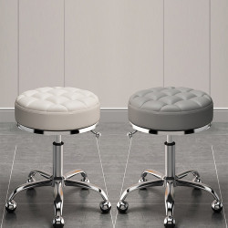 美容美髮凳滑輪升降大工凳髮廊美容凳圓凳子美甲凳理髮店轉椅