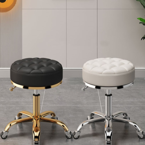 美容美髮凳滑輪升降大工凳髮廊美容凳圓凳子美甲凳理髮店轉椅 美容美髮凳滑輪升降大工凳髮廊美容凳圓凳子美甲凳理髮店轉椅