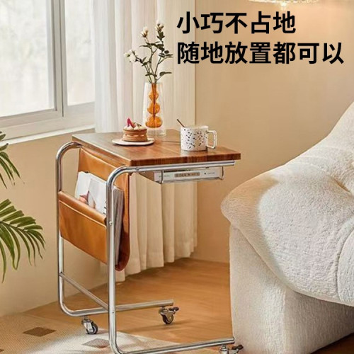 創意可移動茶幾家用沙發旁置物架客廳邊櫃帶輪邊桌臥室床頭小茶幾 創意可移動茶幾家用沙發旁置物架客廳邊櫃帶輪邊桌臥室床頭小茶幾