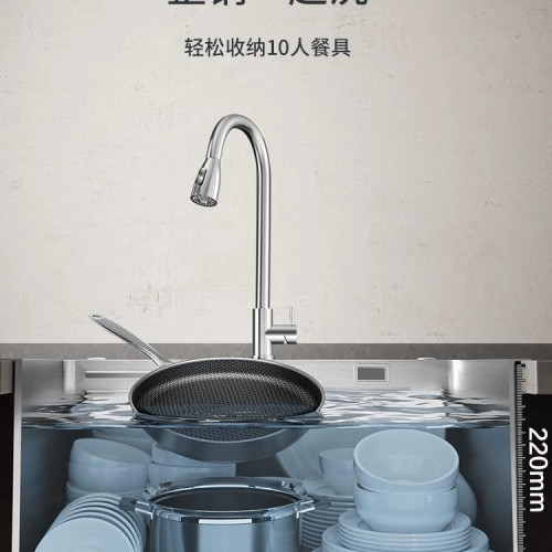 廚房水槽304不鏽鋼手工拉絲加厚單槽家用洗菜盆洗碗槽水池台下盆