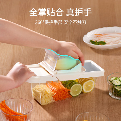 多功能切菜神器家用廚房不傷手蔬菜切絲擦絲器切片機土豆絲刨絲器 多功能切菜神器家用廚房不傷手蔬菜切絲擦絲器切片機土豆絲刨絲器