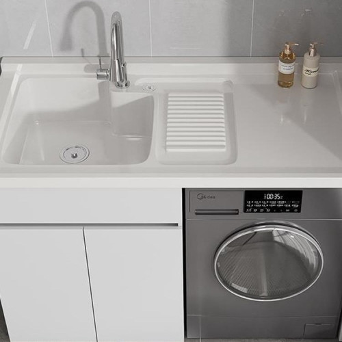 蜂窩鋁陽台洗衣櫃伴侶組合滾筒洗衣機櫃一體洗衣池台帶搓板 蜂窩鋁陽台洗衣櫃伴侶組合滾筒洗衣機櫃一體洗衣池台帶搓板