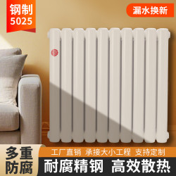 家用暖氣片鋼製二柱暖氣散熱片水暖片集中供暖立式水暖壁掛散熱器