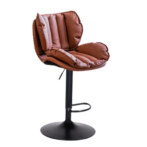 吧台椅家用輕奢不鏽鋼高腳凳升降旋轉酒吧椅高吧椅子靠背吧台凳