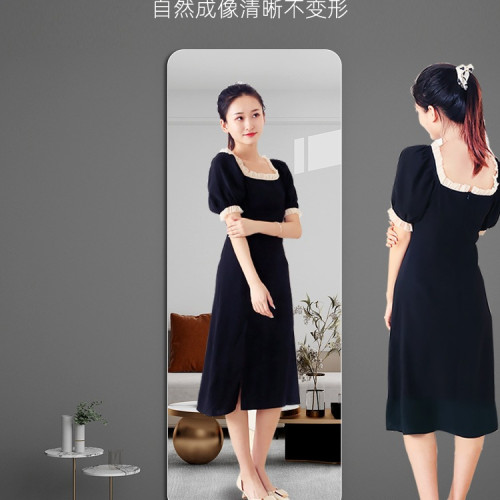 玻璃鏡子貼牆自粘全身鏡家用穿衣鏡臥室宿舍化妝壁掛不變形試衣鏡 玻璃鏡子貼牆自粘全身鏡家用穿衣鏡臥室宿舍化妝壁掛不變形試衣鏡