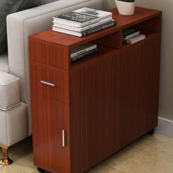 沙發邊櫃側櫃儲物櫃抽屜式客廳櫃子邊幾縫隙櫃可定 做夾縫櫃超窄