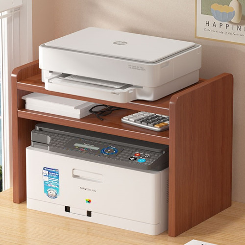 桌面上打印機置物架多功能雙層收納整理辦公文件小型家用加高架子 桌面上打印機置物架多功能雙層收納整理辦公文件小型家用加高架子