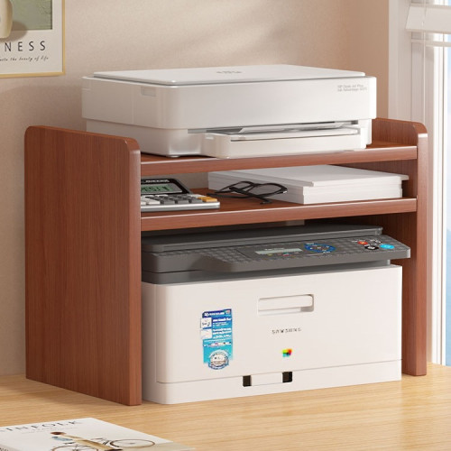 桌面上打印機置物架多功能雙層收納整理辦公文件小型家用加高架子 桌面上打印機置物架多功能雙層收納整理辦公文件小型家用加高架子