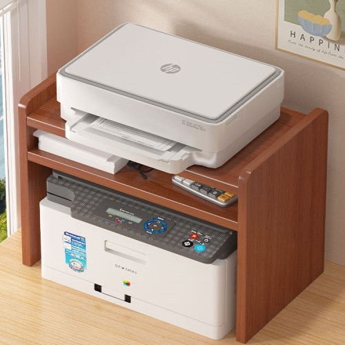 桌面上打印機置物架多功能雙層收納整理辦公文件小型家用加高架子 桌面上打印機置物架多功能雙層收納整理辦公文件小型家用加高架子