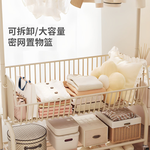 晾衣架掛衣架桿落地式臥室內家用衣帽架移動房間衣服收納置物架子 晾衣架掛衣架桿落地式臥室內家用衣帽架移動房間衣服收納置物架子