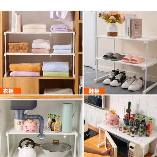 衣櫃分層隔板收納板櫃子櫥櫃廚櫃內衣櫥房整理分層伸縮置物架 衣櫃分層隔板收納板櫃子櫥櫃廚櫃內衣櫥房整理分層伸縮置物架