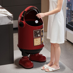 廚房垃圾桶帶蓋家用客廳臥室高級感輕奢高檔大號大容量高顔值紙簍