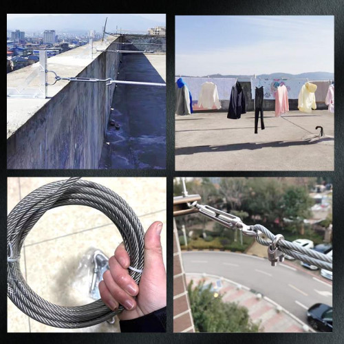 加粗不鏽鋼304包塑晾衣繩 戶外室外曬被子鋼絲繩樓頂防風陽台 加粗不鏽鋼304包塑晾衣繩 戶外室外曬被子鋼絲繩樓頂防風陽台