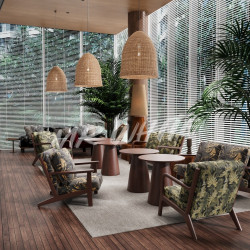 咖啡廳桌椅組合奶茶店中古風餐飲休閒桌椅組合甜品店酒店民宿桌椅