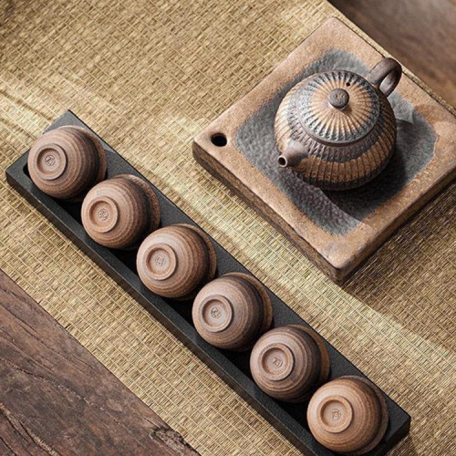 烏金石茶具架子茶杯架瀝水杯托家用茶道配件架置物架瀝水收納雙用 烏金石茶具架子茶杯架瀝水杯托家用茶道配件架置物架瀝水收納雙用