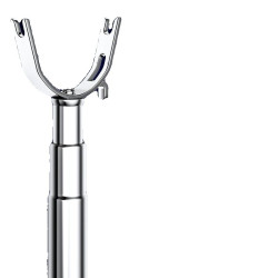 不鏽鋼撐衣桿晾衣桿家用伸縮一根叉丫撐桿涼取衣架桿子宿舍衣叉無