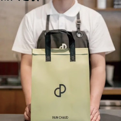 咖啡冰麵包蛋糕甜品無紡布外賣保溫鋁箔冷藏手提袋商log