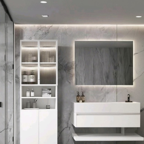 鋁合金浴室衛生間夾縫立櫃高櫃收納櫃蜂窩落地儲物櫃一體防 鋁合金浴室衛生間夾縫立櫃高櫃收納櫃蜂窩落地儲物櫃一體防