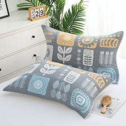 純棉枕巾加厚紗布情侶枕頭巾一對裝成人加大四季單人枕芯蓋巾