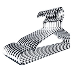 304不鏽鋼衣架實心掛衣架子涼晾衣撐撐子曬衣掛衣服加粗陽台防滑