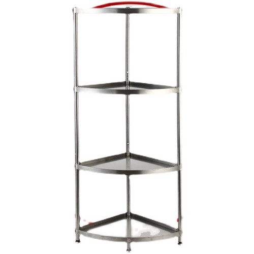 304不鏽鋼廚房三角置物架轉角架放鍋架子30收納落地式多層柺角架 304不鏽鋼廚房三角置物架轉角架放鍋架子30收納落地式多層柺角架