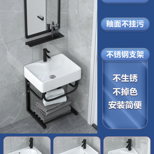 衛生間洗臉盆櫃組合洗手盆單盆洗漱台洗手台小戶型臉盆陶瓷小水盆 衛生間洗臉盆櫃組合洗手盆單盆洗漱台洗手台小戶型臉盆陶瓷小水盆