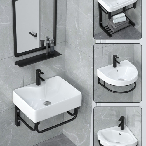 衛生間洗臉盆櫃組合洗手盆單盆洗漱台洗手台小戶型臉盆陶瓷小水盆 衛生間洗臉盆櫃組合洗手盆單盆洗漱台洗手台小戶型臉盆陶瓷小水盆