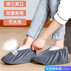 絨布鞋套家用室內布料可洗反復使用成人加厚耐磨防滑腳套學生兒童