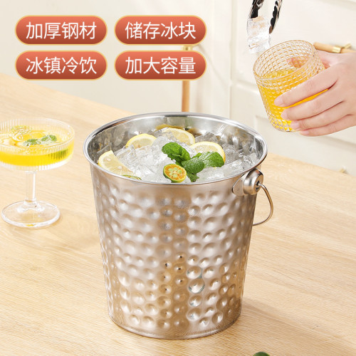 不鏽鋼冰桶商用酒吧歐式香檳桶裝冰塊的桶鎚點冰粒桶啤酒桶紅酒桶 不鏽鋼冰桶商用酒吧歐式香檳桶裝冰塊的桶鎚點冰粒桶啤酒桶紅酒桶