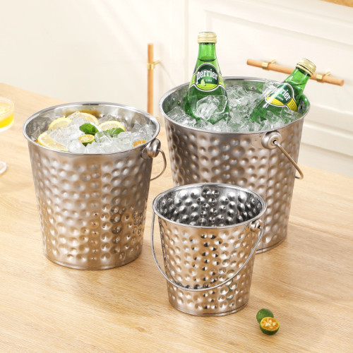 不鏽鋼冰桶商用酒吧歐式香檳桶裝冰塊的桶鎚點冰粒桶啤酒桶紅酒桶 不鏽鋼冰桶商用酒吧歐式香檳桶裝冰塊的桶鎚點冰粒桶啤酒桶紅酒桶
