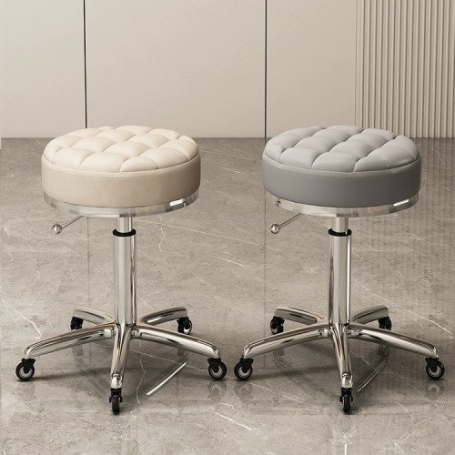 美容凳子滑輪美容院理髮店椅轉椅圓凳大工凳升降家用美髮美甲 美容凳子滑輪美容院理髮店椅轉椅圓凳大工凳升降家用美髮美甲