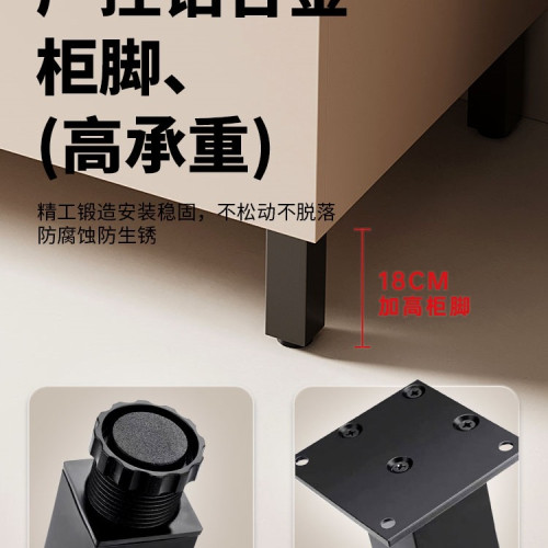 落地式太空鋁浴室櫃組合陶瓷一體盆洗臉盆洗手盆櫃美妝洗漱台鏡櫃 落地式太空鋁浴室櫃組合陶瓷一體盆洗臉盆洗手盆櫃美妝洗漱台鏡櫃