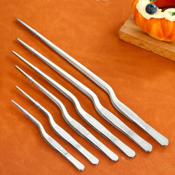 304不鏽鋼擺盤鑷子廚師裝盤冷菜夾西餐分子料理造型裝飾工具