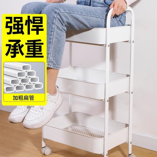 小推車置物架廚房落地臥室多層嬰兒零食移動浴室衛生間收納儲物架 小推車置物架廚房落地臥室多層嬰兒零食移動浴室衛生間收納儲物架