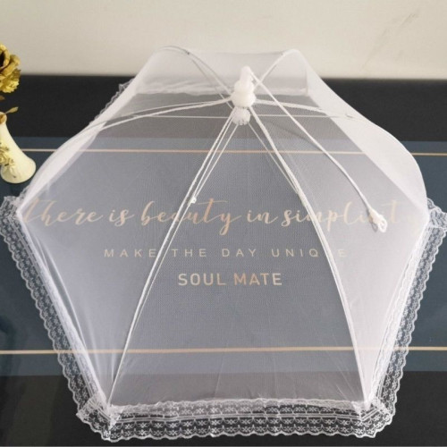 圓形折曡商用大號透明蓋菜罩子食物防蒼蠅罩純色餐桌罩飯菜防塵繖 圓形折曡商用大號透明蓋菜罩子食物防蒼蠅罩純色餐桌罩飯菜防塵繖