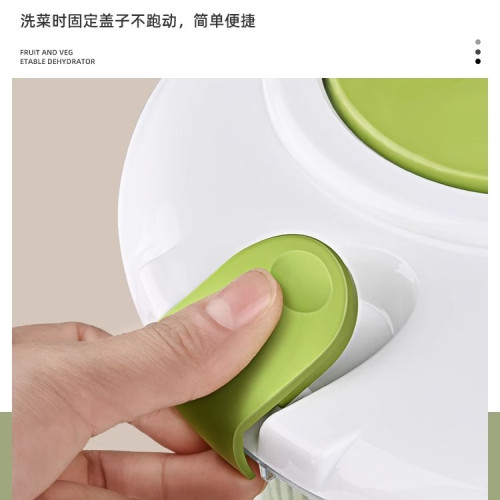 沙拉蔬菜脫水器家用瀝水甩乾機水果手動甩水籃廚房工具洗菜盆 沙拉蔬菜脫水器家用瀝水甩乾機水果手動甩水籃廚房工具洗菜盆