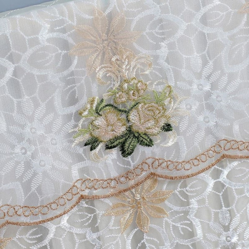 電視機防塵罩50寸55英寸65液晶電視機罩蓋布開機不取蕾絲蓋巾2024