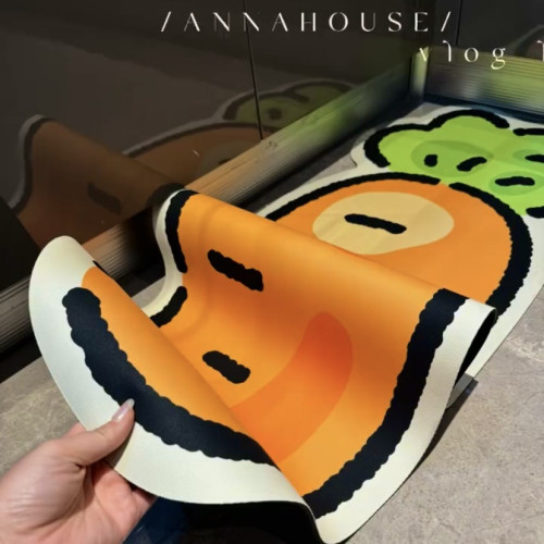 鬍蘿蔔地墊廚房地毯吸水防滑防油可擦免洗耐髒矽藻泥腳墊可剪 鬍蘿蔔地墊廚房地毯吸水防滑防油可擦免洗耐髒矽藻泥腳墊可剪