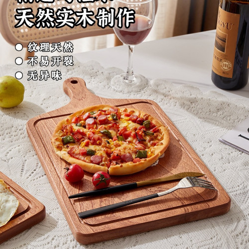 烏檀木牛排板木製餐盤披薩盤西餐盤麵包板壽司家用牛排盤牛排砧板 烏檀木牛排板木製餐盤披薩盤西餐盤麵包板壽司家用牛排盤牛排砧板