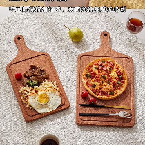 烏檀木牛排板木製餐盤披薩盤西餐盤麵包板壽司家用牛排盤牛排砧板 烏檀木牛排板木製餐盤披薩盤西餐盤麵包板壽司家用牛排盤牛排砧板