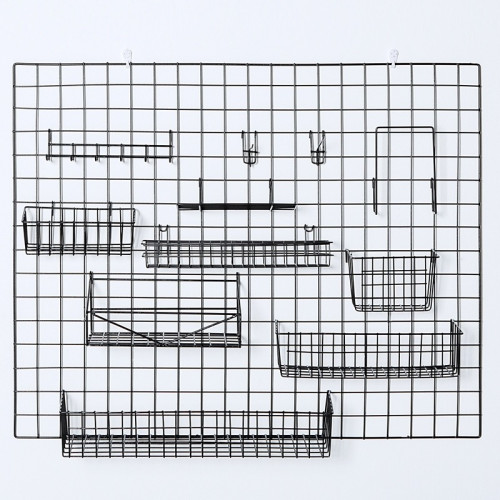 鐵網片網格鐵絲網照片牆置物架鐵藝裝飾背景牆幼兒園掛牆網架貨架 鐵網片網格鐵絲網照片牆置物架鐵藝裝飾背景牆幼兒園掛牆網架貨架