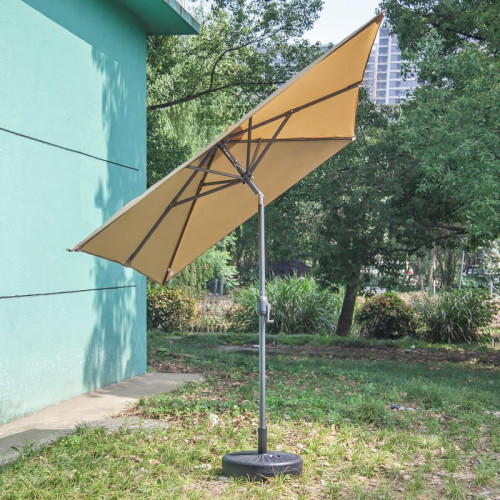 戶外遮陽繖長方形繖陽台庭院太陽繖花園商鋪防雨斜面擺攤遮雨大繖