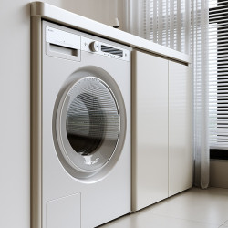 新款烤漆不鏽鋼陽台滾筒洗衣機一體台盆櫃組合洗衣櫃伴侶切角定