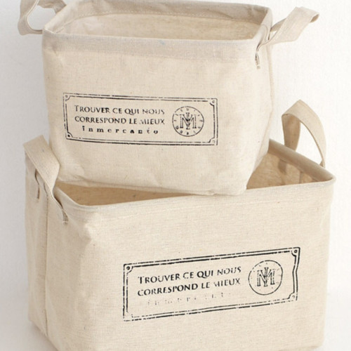 棉麻衣服收納箱可折曡小號布藝桌面零食玩具衣物整理收納筐盒家用 棉麻衣服收納箱可折曡小號布藝桌面零食玩具衣物整理收納筐盒家用