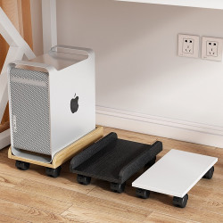 桌上型電腦桌下主機托架可移動滑輪放置物架機箱櫃底座托盤支架辦公