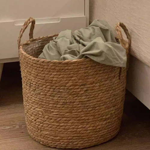 髒衣簍感編織籃子草編套筐子大號編筐草編ins植物藤編收納籃 髒衣簍感編織籃子草編套筐子大號編筐草編ins植物藤編收納籃
