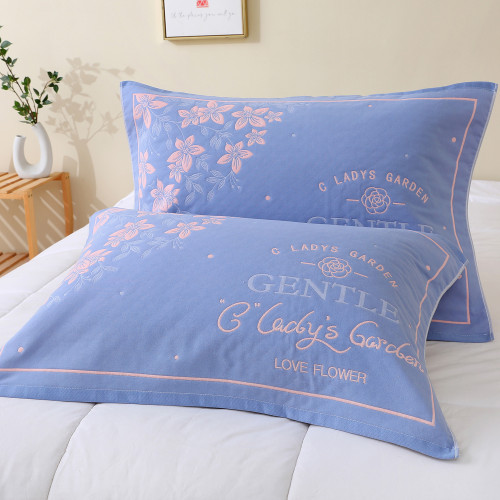 【新款枕巾】加厚細紗純棉枕巾紫色綠色小清新成人情侶紗布枕頭巾 【新款枕巾】加厚細紗純棉枕巾紫色綠色小清新成人情侶紗布枕頭巾