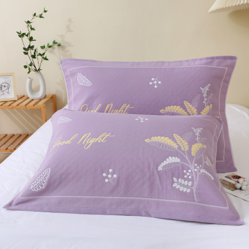 【新款枕巾】加厚細紗純棉枕巾紫色綠色小清新成人情侶紗布枕頭巾 【新款枕巾】加厚細紗純棉枕巾紫色綠色小清新成人情侶紗布枕頭巾