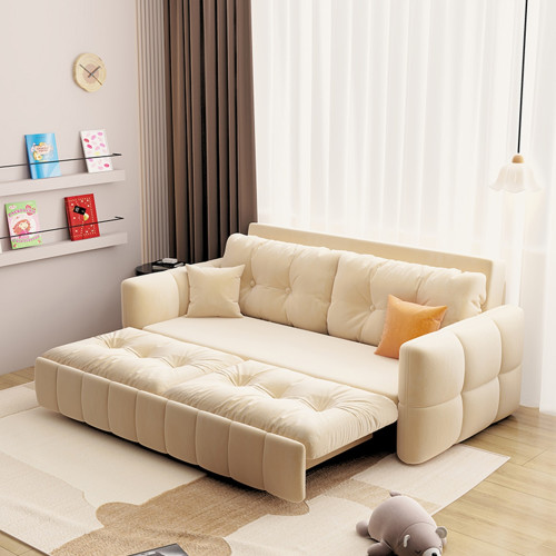 沙發床多功能兩用奶油風可折曡梳化床家用客廳小戶型法式2024新款 沙發床多功能兩用奶油風可折曡梳化床家用客廳小戶型法式2024新款